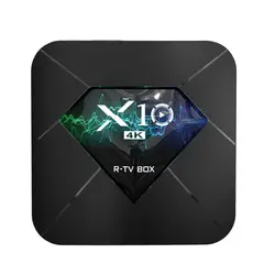 R-Tv Box X10 набор верхней коробки S905W четырехъядерный Android 7,1 сетевой плеер 2G + 16 Gb Wifi-Eu Plug