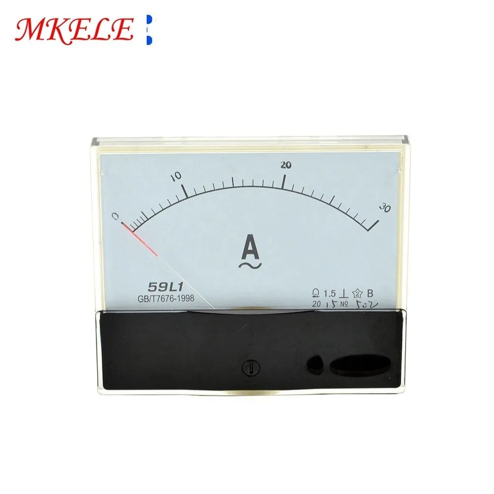 

Diagnostic-tool Amperimetro Ampermeter Tester 59L1(30A) AC 30A Current Meters Analog Ammeter Panel Current Amper Meter Pointer