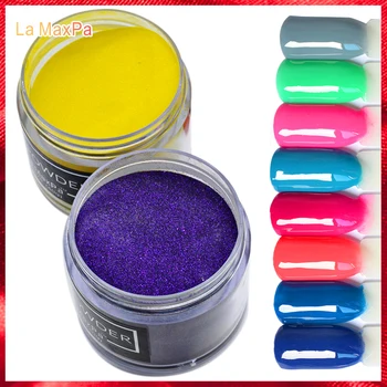 

LaMaxPa nail holographic glitter powder nail art maeter 40 gram chameleon glitter no need UV light dipping powder nail design