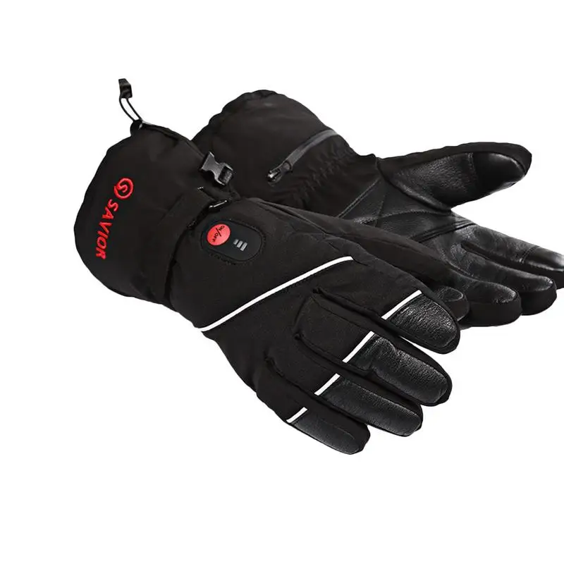 

Outdoor Electric Rechargeable Heated Gloves Fingertip Back Heating Winter Waterproof Breathable Thermal Heated Gloves For Men