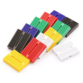 

12pcs/lot Mini Solderless Prototype Experiment Test Breadboard 170 Tie-points 35*47*8.5mm for arduino diy kit