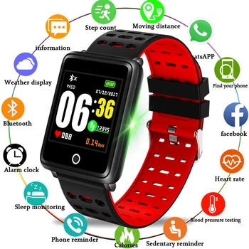 

LIGE New Smart bracelet Heart Rate Monitor Smart Watch Men Activity Fitness Tracker sport watch for men Clock for IOS Android