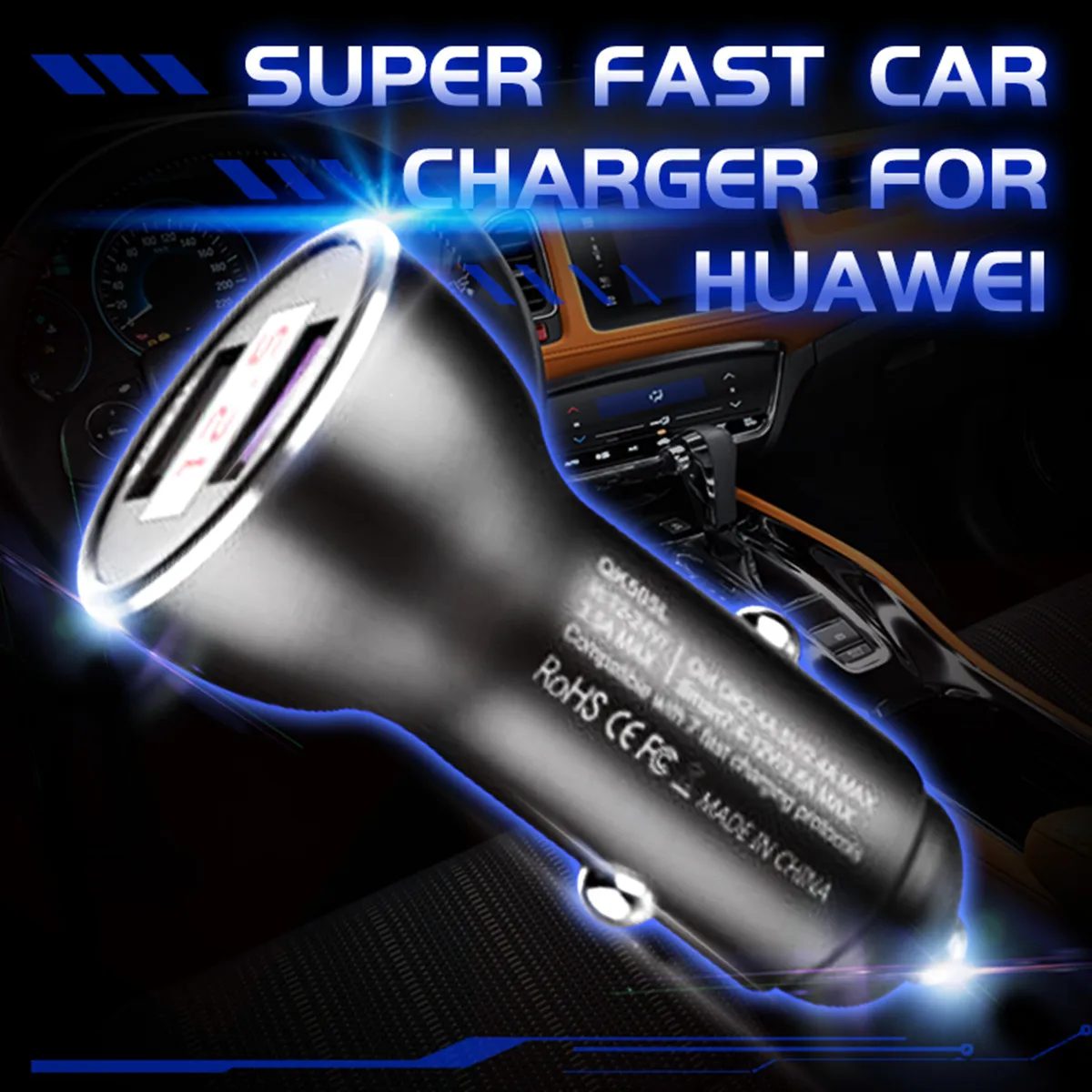 Car Super Charge USB Quick Car Charge 3.0 Car Charger For iPhone USB Type-C PD Fast Charger Mobile Phone Quick Charger