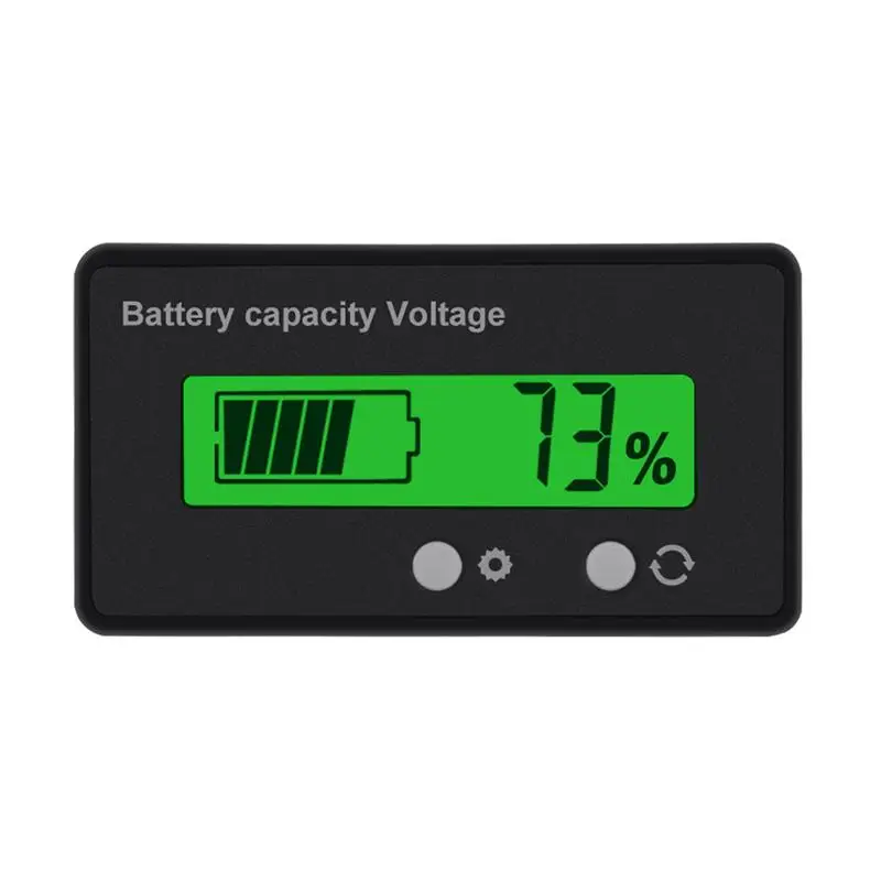 

Car Battery Capacity Monitor LCD Screen Backlight Gauge Meter Lead Acid Battery Status Indicator Lithium Battery Capacity Tester