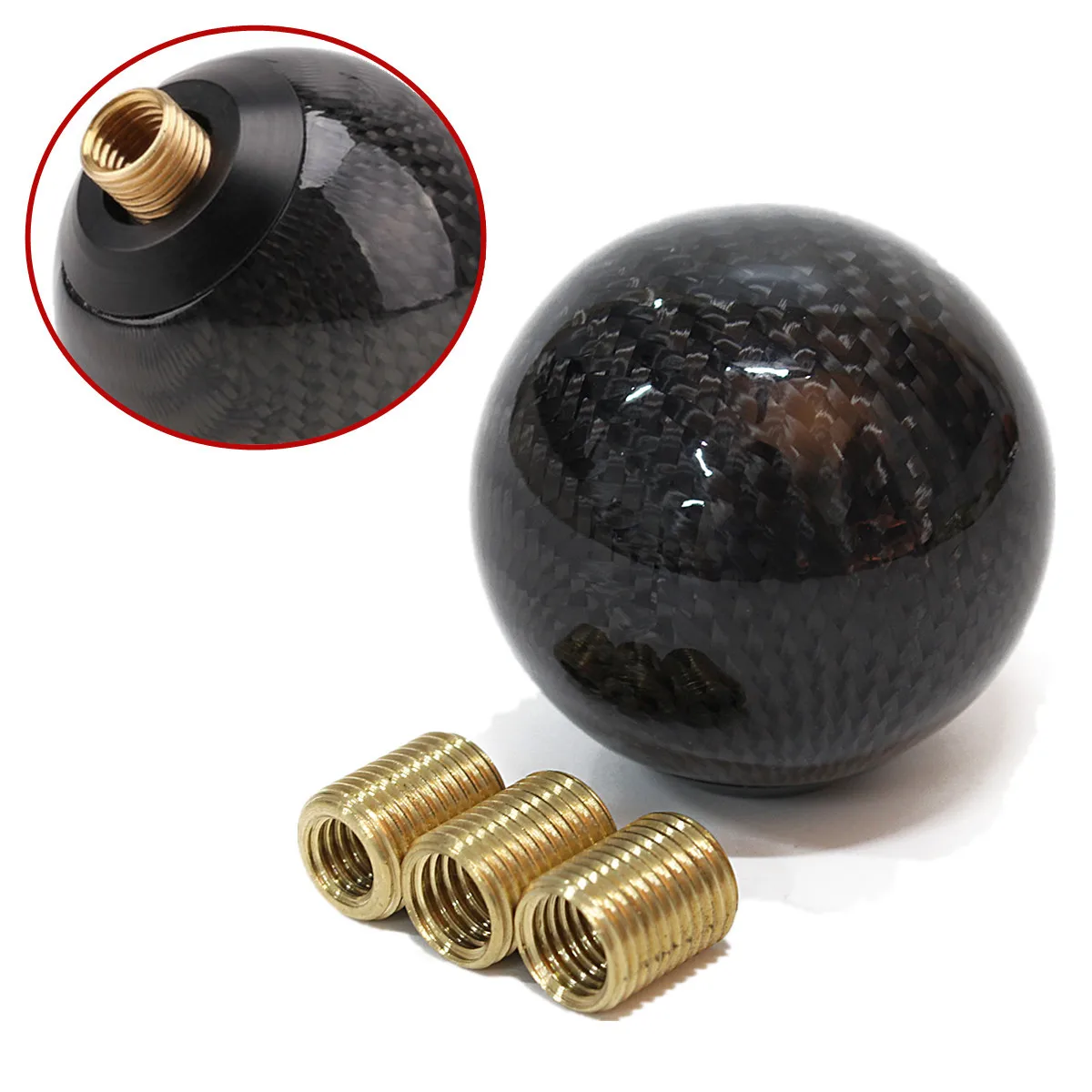 

Black Carbon Fiber 5 Speed 6 Speed MT Fit Manual Transmission Gear Shift Knob Shifter for Mitsubishi/Mazda /Honda /Acura /Toyota