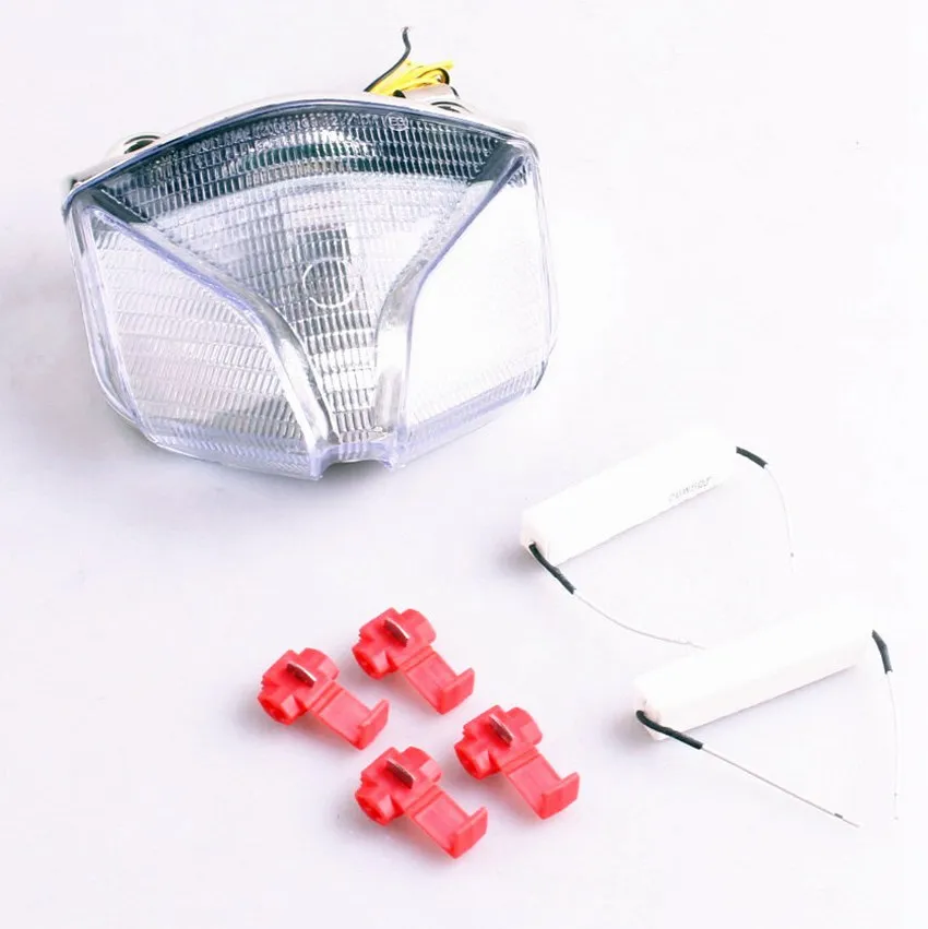 

For MV AGUSTA STRADA/F4 F1000 BRUTALE 2001-2009 LED Brake Tail Light Integrated Turn Signal Clear