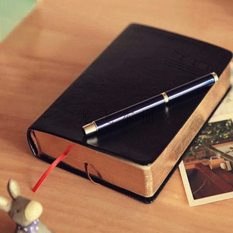 

Bullet Journal Leather Bible Notebook Vintage Thick Handmade Sketchbook Weekly Planner Diary Stationery Store School 016011