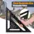 12 inch Metric Aluminum Alloy Triangle Angle Ruler Protractor Woodworking Measurement Tool 30cm Quick Read Square Layout Gauge