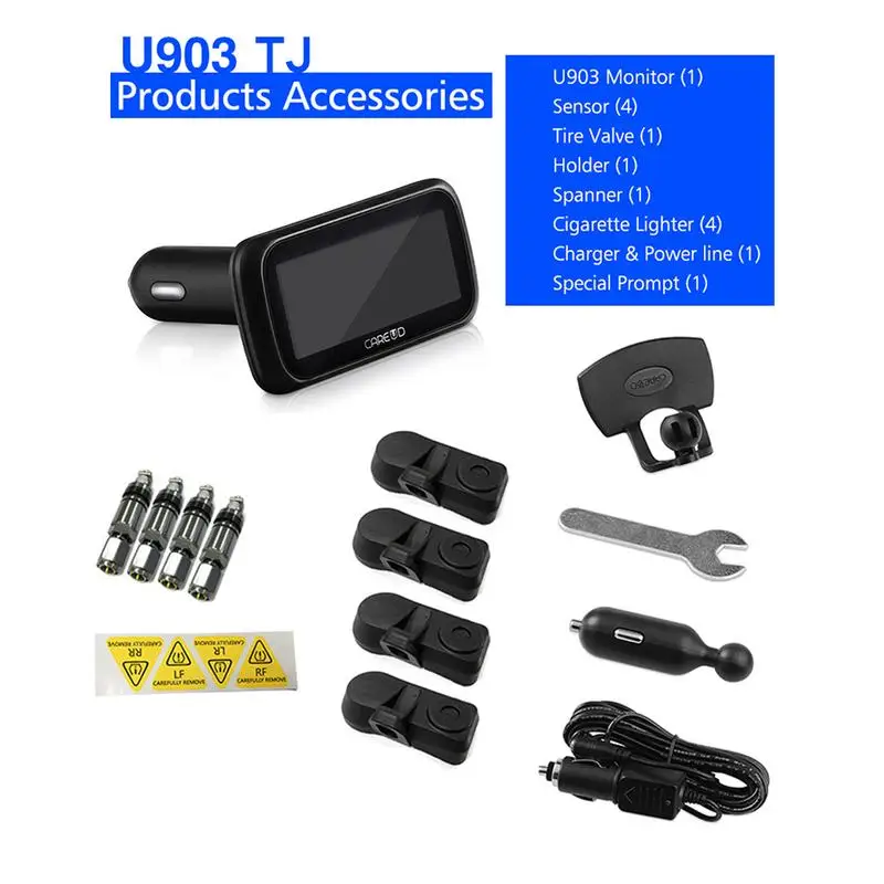 Универсальная автомобильная TPMS система контроля давления в шинах дисплей