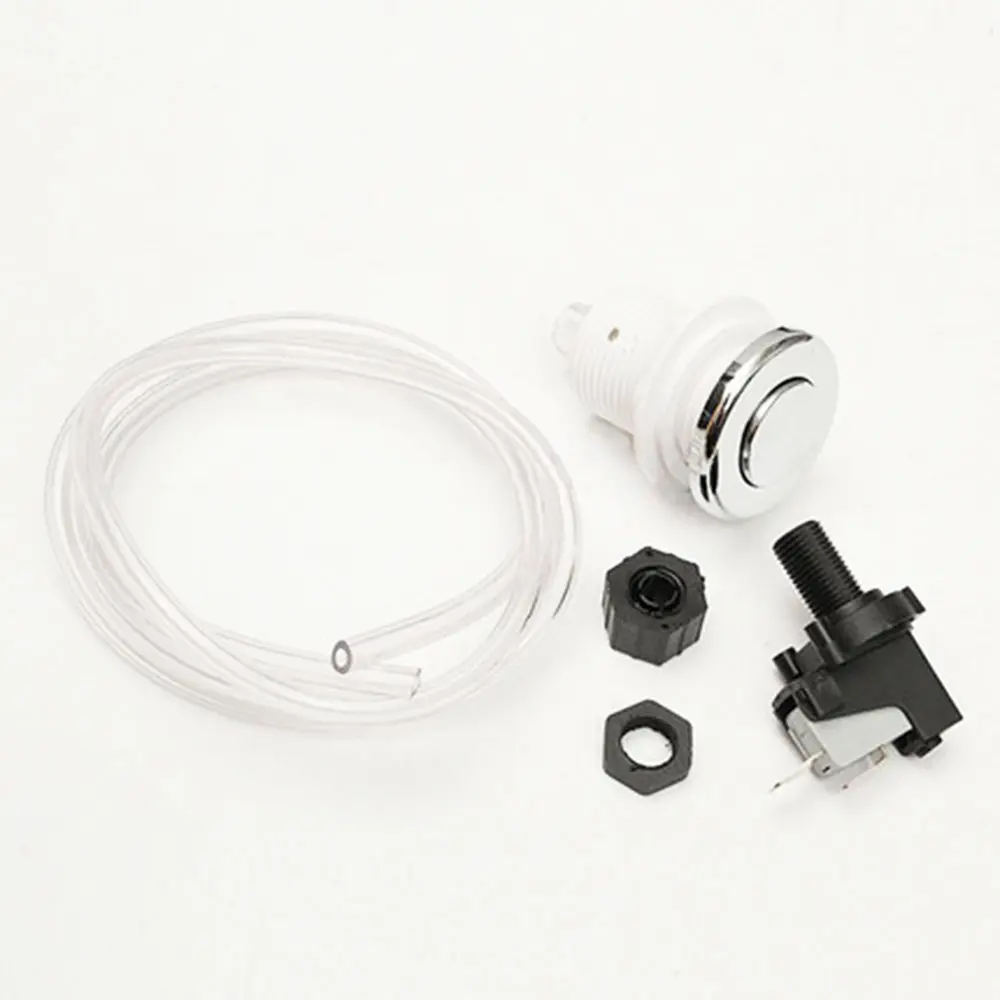 

Sink Top Garbage Disposal Replaceed Air Switch Button Set with 100cm Air Hose Waste Disposer Built-in Pneumatic Switch