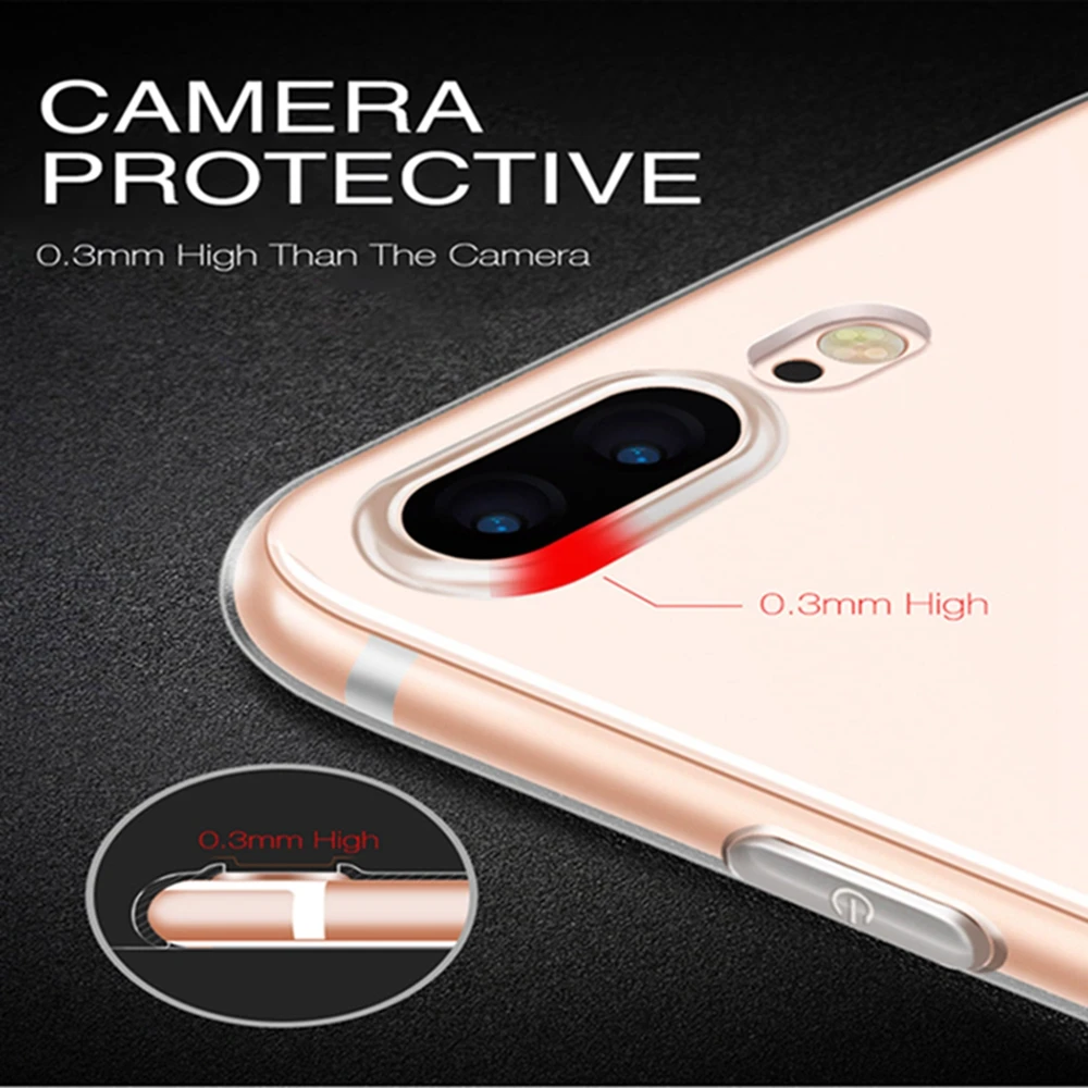 KISSCASE Clear Phone Case For Xiaomi 8 SE 6 A1 6X Soft Silicone Redmi 4X 4A 5A 5 Plus Note Fundas Covers |