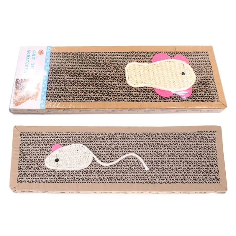 

Mouse Fish Sisal Cat Scratch Board Cushion Mat Scratching pad Post Interactive Playing Toy With Catnip Cat Bed House Scratcher