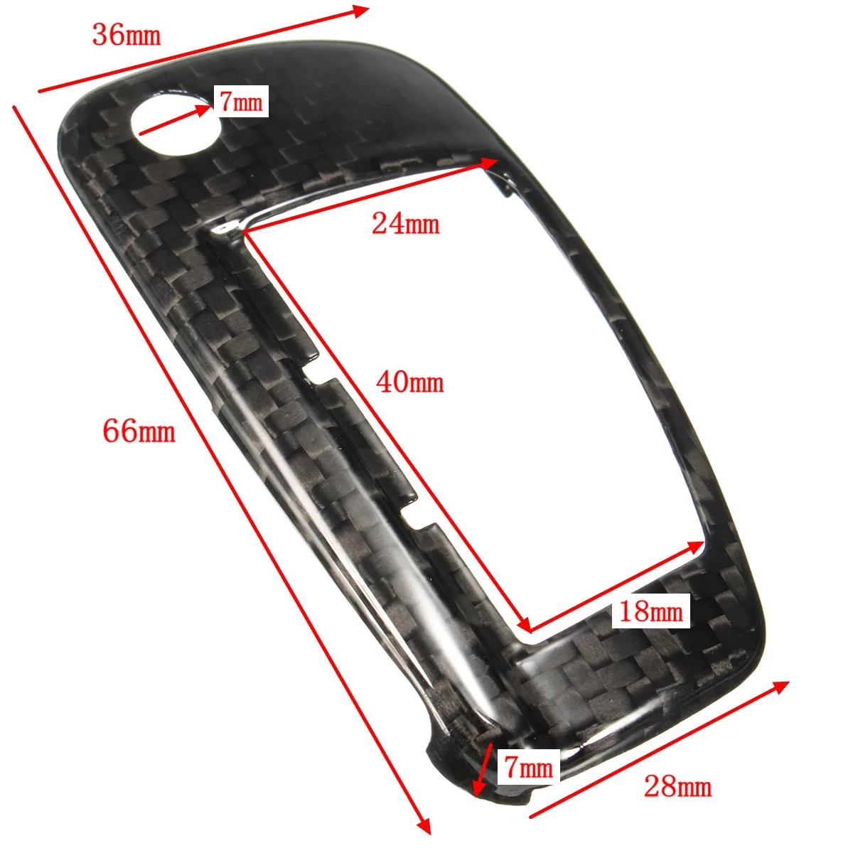 Набор из 3 BTN углеродного волокна дистанционного ключа Крышка держатель чехол оболочка кожи для Audi A1 A3 A4 высокое качество