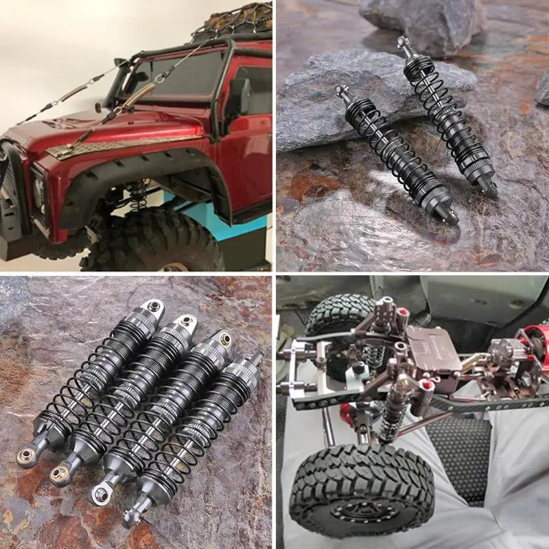 

4pcs Metal Shock Absorber RC Rock Crawler Vehicles Toy Parts Accessories for SC10 D90 Hpi for Traxxas Hsp RC Cars Accessories