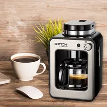 220 В автоматическая кофемашина для домашнего использования, электрическая американская кофейная пудра и чайник, кофемолка с горшком