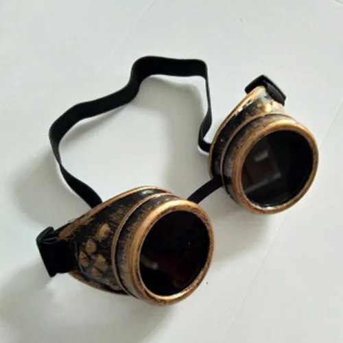 1,5 мм сварка кибер круглые очки Готический стимпанк Косплей антикварная вещь, викторианский Косплей защитные очки линзы против пыли