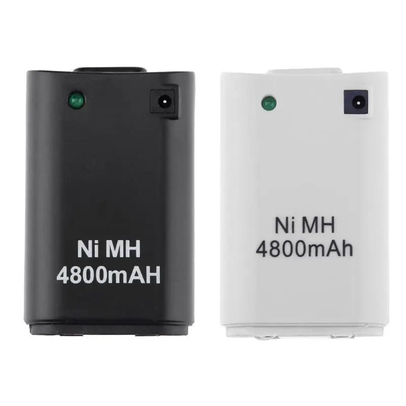 

4,800mAh Battery Pack+ Charger Cable for Xbox 360 Wireless Controller with Indicator Light Charge your XBOX 360 controller