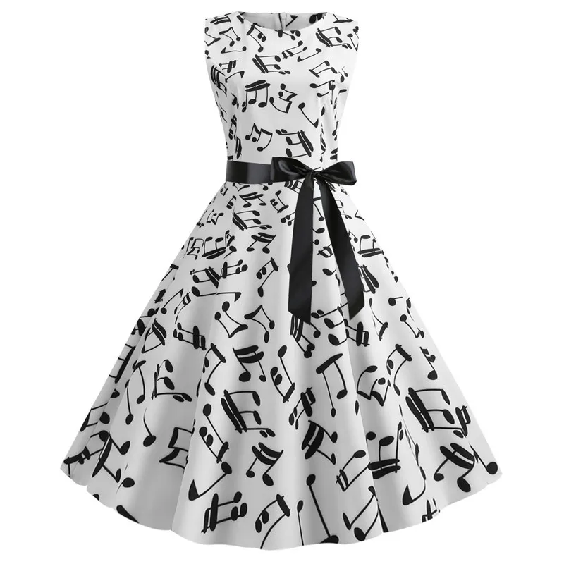 Music Note Retro Party Midi Dresses » Music Note Gifts