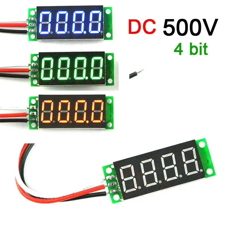 

0.36" Voltmeter DC 0-500V LED Digital Voltage detection Meter Gauge Panel Meter Tester Voltage Indicator 5V 12V 24V
