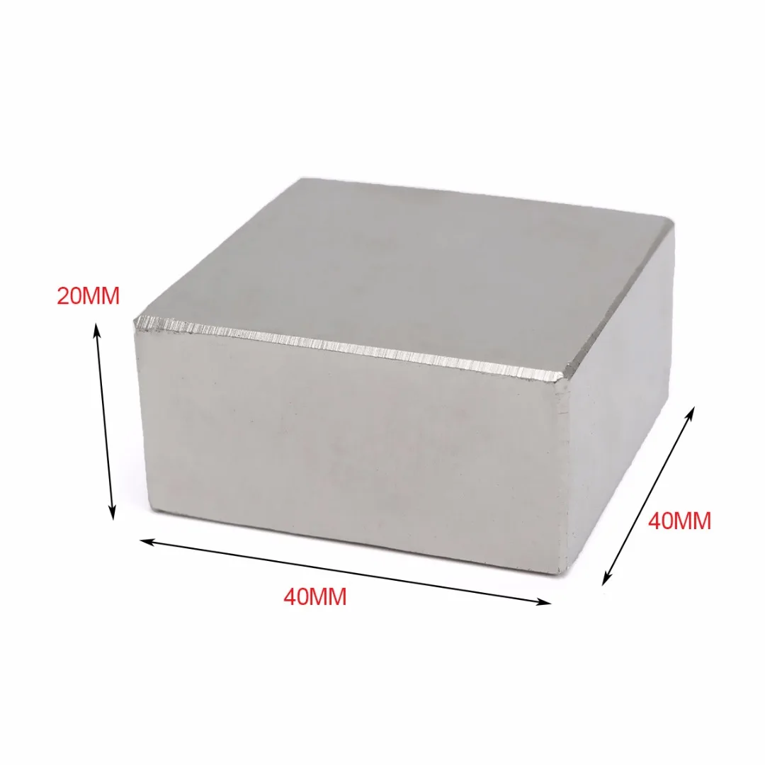 

40X40X20mm N52 Large Super Strong Block Magnet Permanent Rare Earth Neodymium Magnets Mayitr