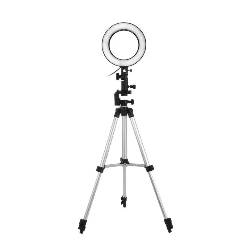 

16cm Studio Camera Ring Light Photo Phone Video Annular Fill Lamp w/Tripod