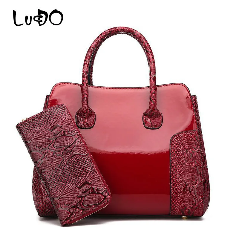 LUCDO 2 комплекта роскошные сумки женские высококачественные дизайнерские