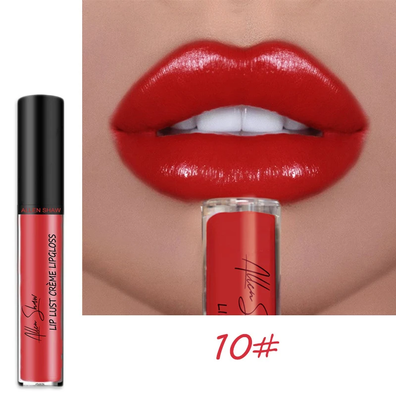 Allen Shaw Glitter Lip Gloss Lipstick Waterproof Lasting Moisturizing Glaze Matte Liquid Women Makeup TSLM1 | Красота и здоровье