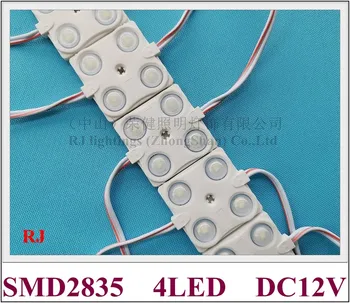 

injection LED module with lens SMD 2835 LED light module DC12V 4 led 2W 200lm IP65 37mm*37mm*8mm aluminum PCB 3 year warranty