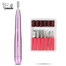 Gustala 17000 об./мин. электрический ногтей бурения Ручка Маникюр шлифовальный станок для дизайн полировки