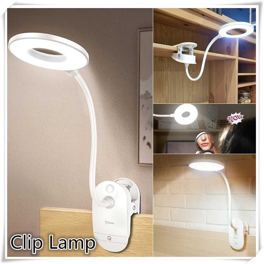 

new USB 8.4W Touch Switch Colors Rotatable Desk Lamp Eye Protection 1200mAh 18650 Stepless Dimming Led Light Table Lamp