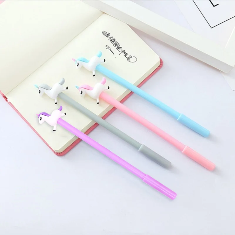 

Gel Pen 0.5mm Jump Unicorn Pens Cartoon Animal Neutral Pens Stationery For School Writing Gift Office School Supplies Novelty