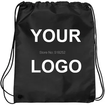 

Custom Drawstring Backpack 35x45cm Sports Team Polyester Digital Printing Any Logo Customize Bags ,free shipping
