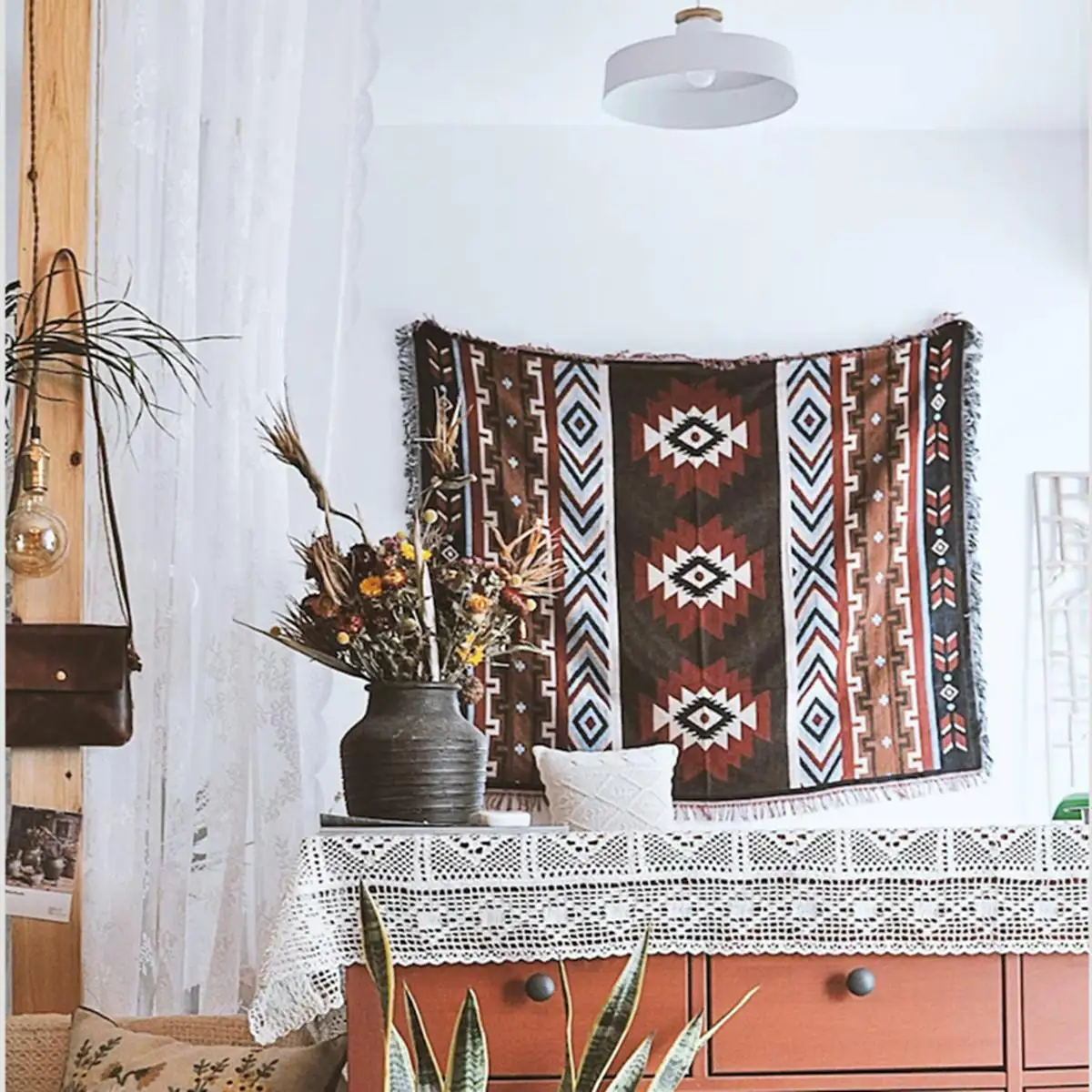 Home Decor Aztec Navajo Towel Mat Throw Wall Hanging Cotton Rugs Mat Throw Wall Hanging Cotton Rugs