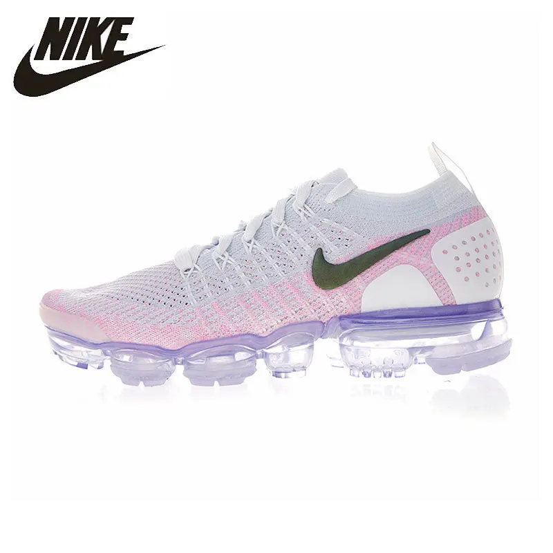 

Nike Air VaporMax Flyknit 2.0 Original Women Running Shoes Shock Absorbing Breathable Lightweight Non-Slip Sneakers #942843-102