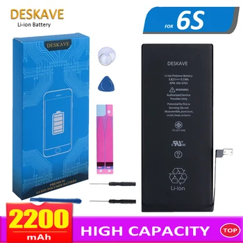 

2020 NEW Full Capacity Battery For iPhone 6S Battery Mobile Phone Replacement Phone Batteries 2200mAh With Sticker Tools