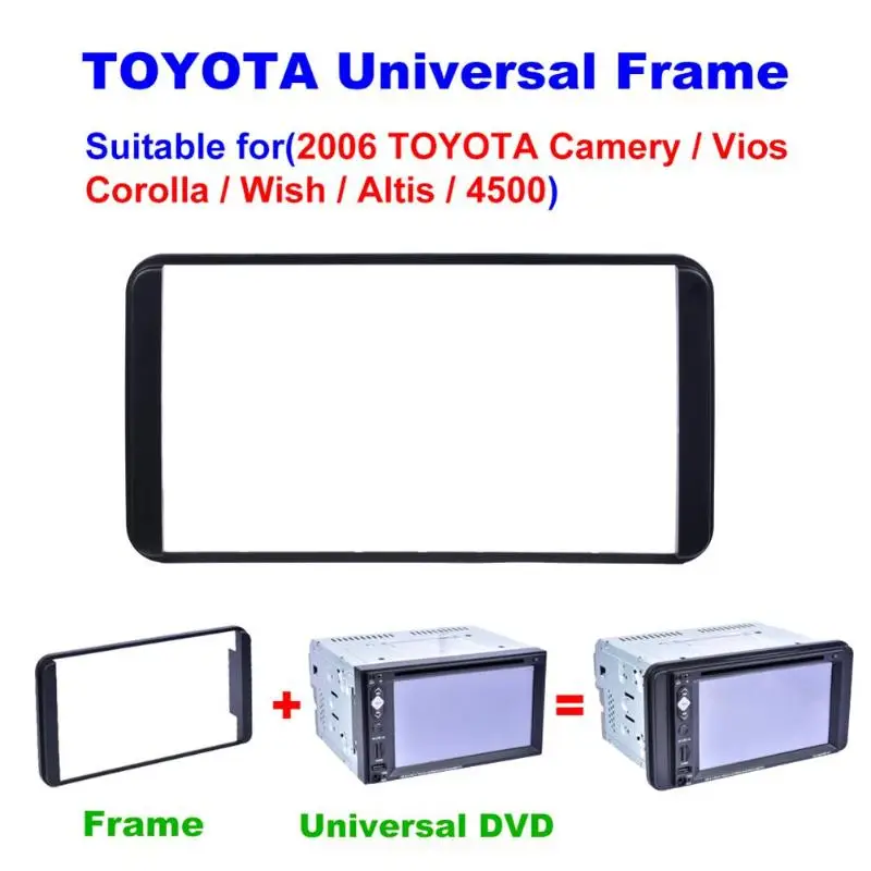 2 Din Авто Радио Android плеер рамка декоративные рамки фасции панель для Toyota Camry Vios