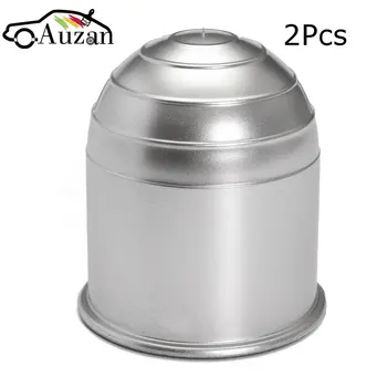 

2Pcs 50mm Chrome Plastic Tow Bar Ball Cover Cap Car Towing Hitch Towball Protect