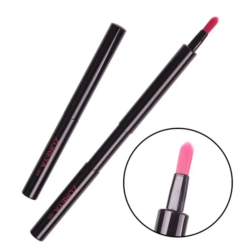 1pc Portable Lip Brushes Nylon Flexible Lipstick Gloss Wands Applicator