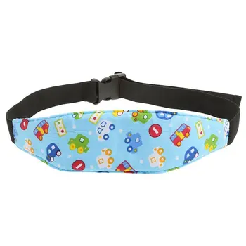 

1Pcs Fixing Band Baby Kid Head Support Holder Car Print Sleeping Belt Car Seat Sleep Nap Holder Belt Baby Stroller Safety Seat