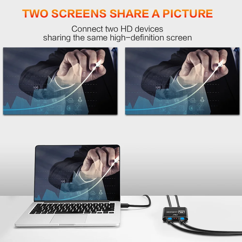 1 в 2 выхода HDMI разделитель 4K 3D HDCP Full HD видео переключатель разделенный усилитель