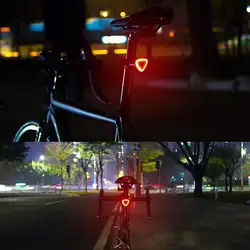 2019 новая распродажа велосипедов заднего света Smart светодиодный тормозной фонарь безопасности Предупреждение Фонари зарядка через usb