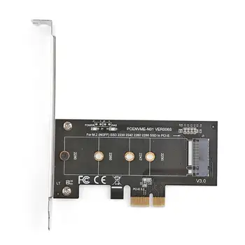 

1pcs PCI-E 3.0 x4 to M.2 NVMe SSD NGFF Pcie M2 Riser Card Adapter Support PCI Express 3.0 x4 2230-2280 Size m.2 NVME