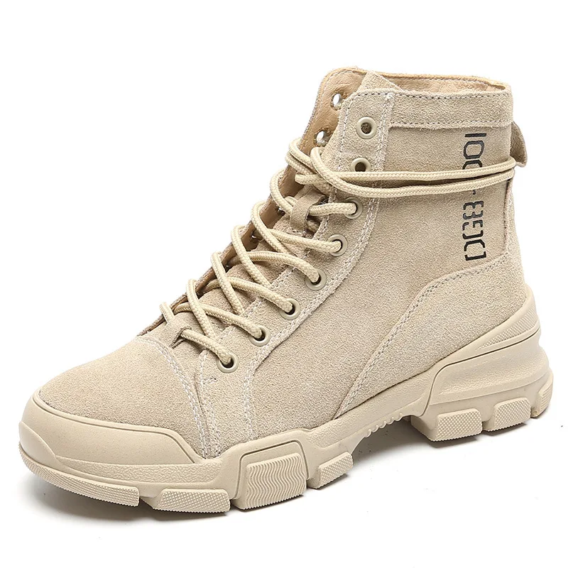 

Spring 2019 new British wild lace-up ankle boots for women 1.29