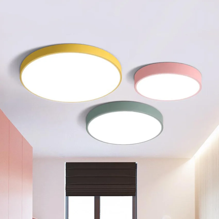 

Modern Simple Ceiling Light Nordic Led Ceiling Lamp Living Room Restaurant Bedroom Kitchen Fixtures Study Office Lighting