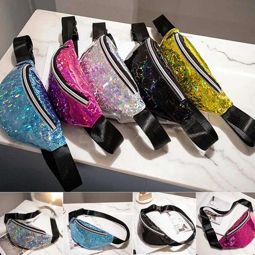 

2019 Newest Style Women Men Pocket Bag Shoulder Bag Reflective Laser Pointer Vapor Waist Belt Waist Bag Women's Waist Pack