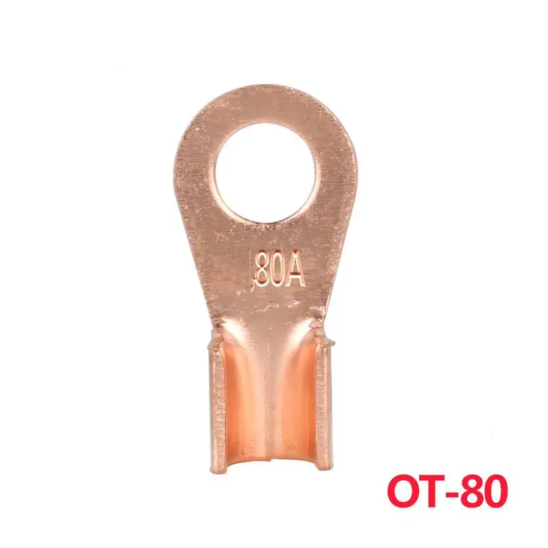 30 шт. OT 80A открытый конец медный круговой соединение обжимной клеммы провода