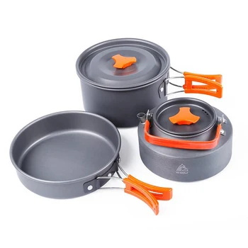 

Hewolf Outdoor Cookware Pot Wild Pot Cookware Cookware Set 2-3 Cookware Set