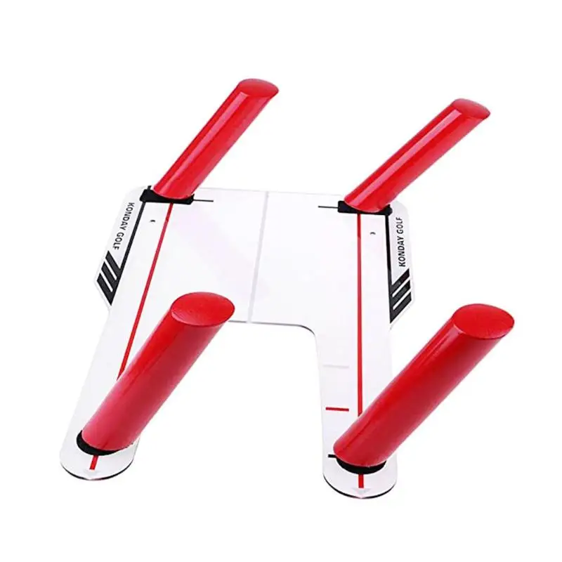 

PC Golf Alignment Trainer Aid Swing Training Speed Trap Practice Base 4 Speed Golf Accessories Tool