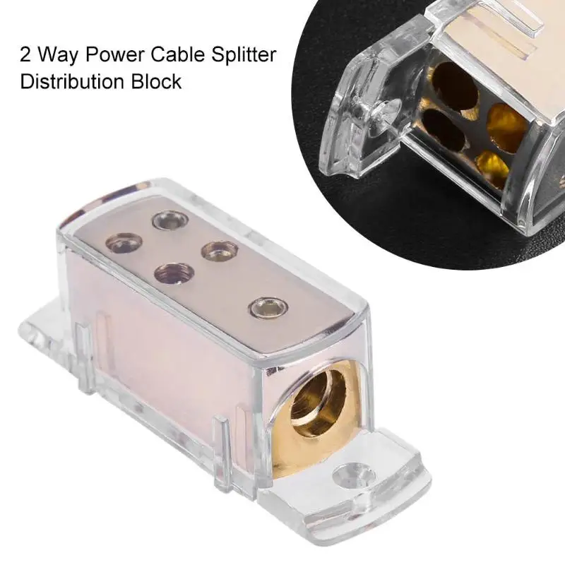 1x 4AWG до 4x 8AWG автомобильный аудио Мощность/заземление кабель сплиттер