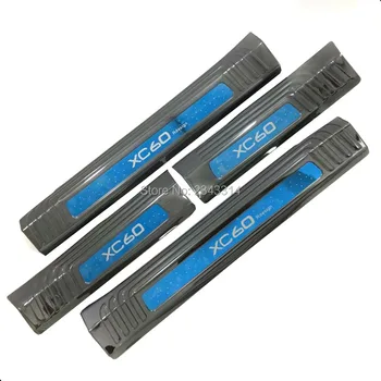 

For 2018 2019 Volvo XC60 Stainless Steel Interior Door Sill Scuff Kick Plate Protector Trim Guard Pedal Cover Car Accessories